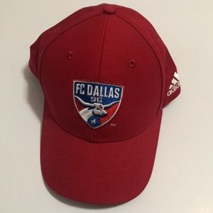 Men’s Red Adidas FC Dallas Soccer Structured Adjustable Hat